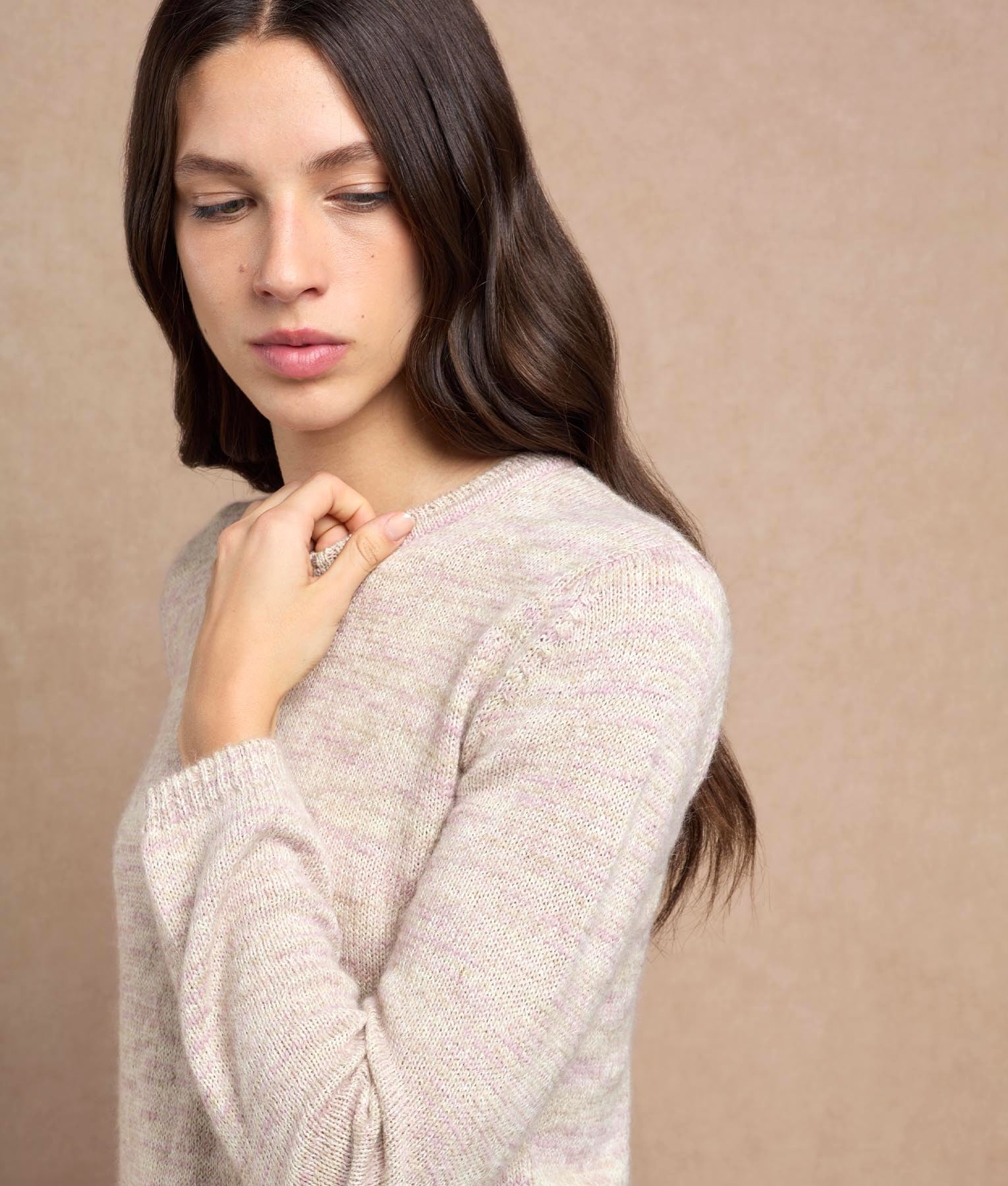 Soft Textured Jersey Jumper C002