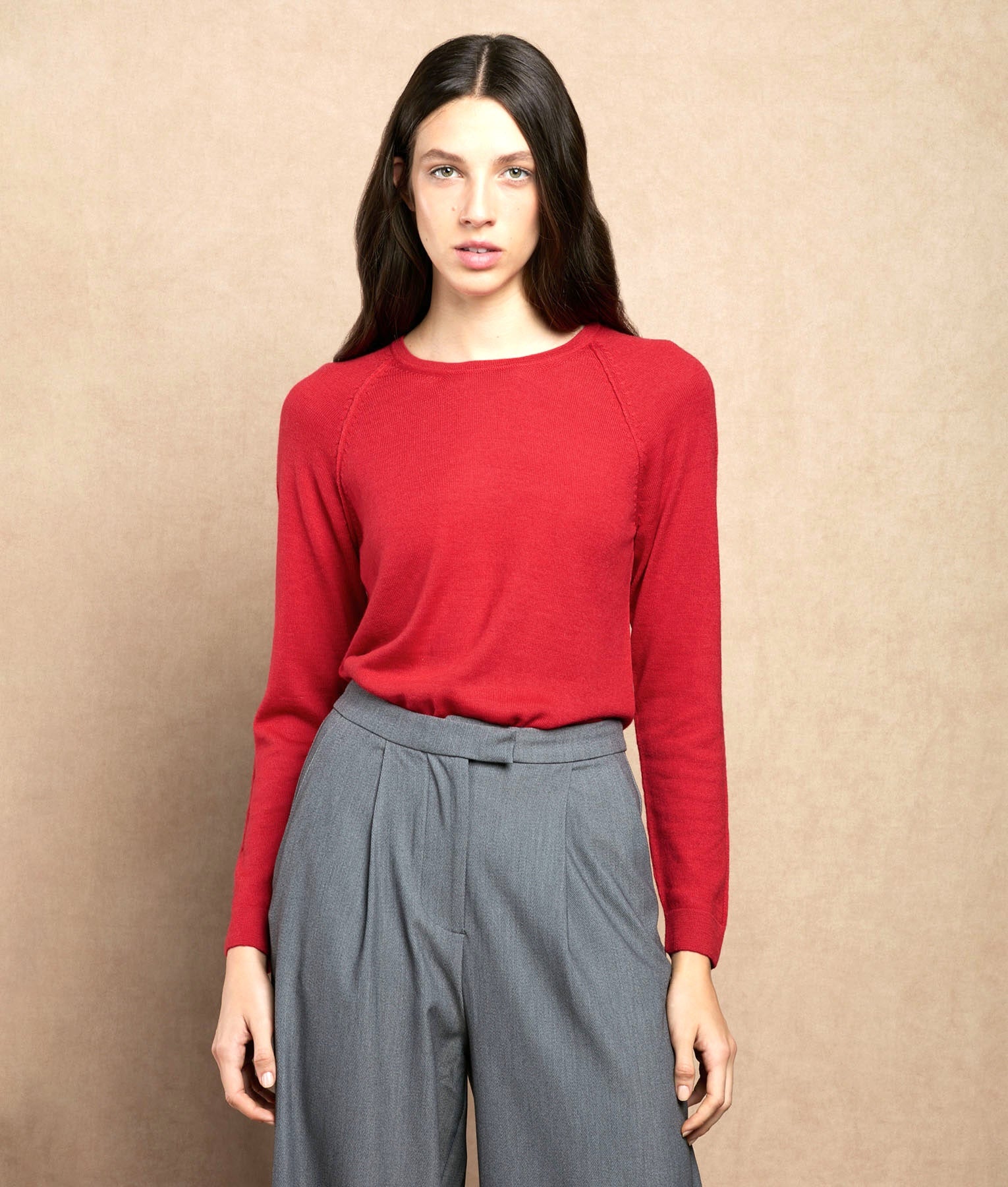 Basic Raglan Sleeves Jumper RJ17947