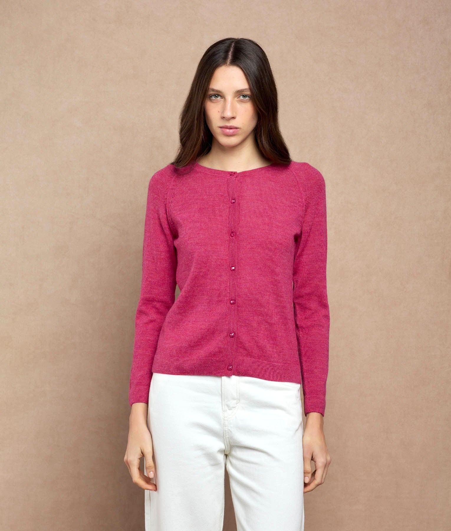 Basic Raglan Sleeves Cardigan M4401