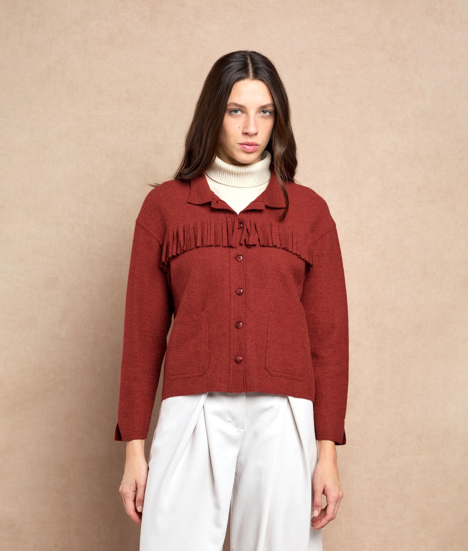 From The West Jacket - Brick Red - Women's