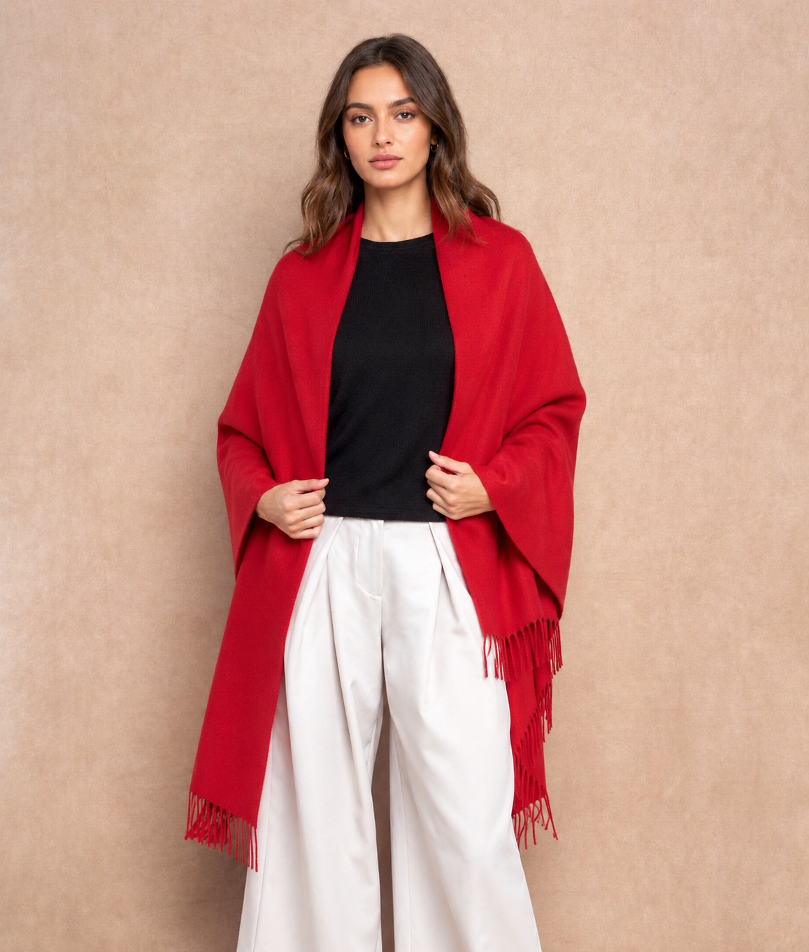 Baby Alpaca Wrap - Red