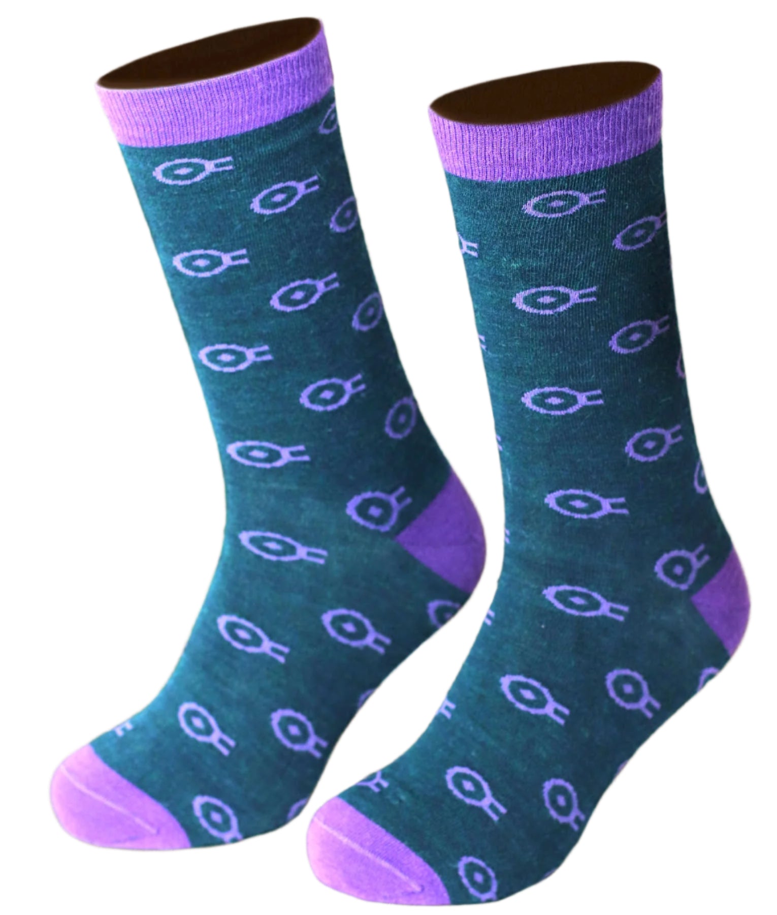 El Rebano Men's Socks - Blue & Purple C003 - Men