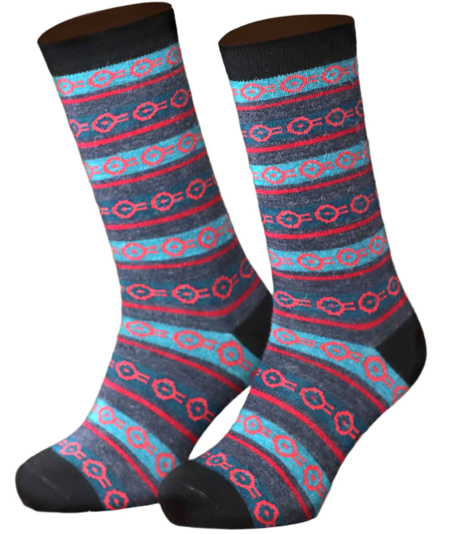 Heads & Lines Men's Socks - Multicolour C003 - Men