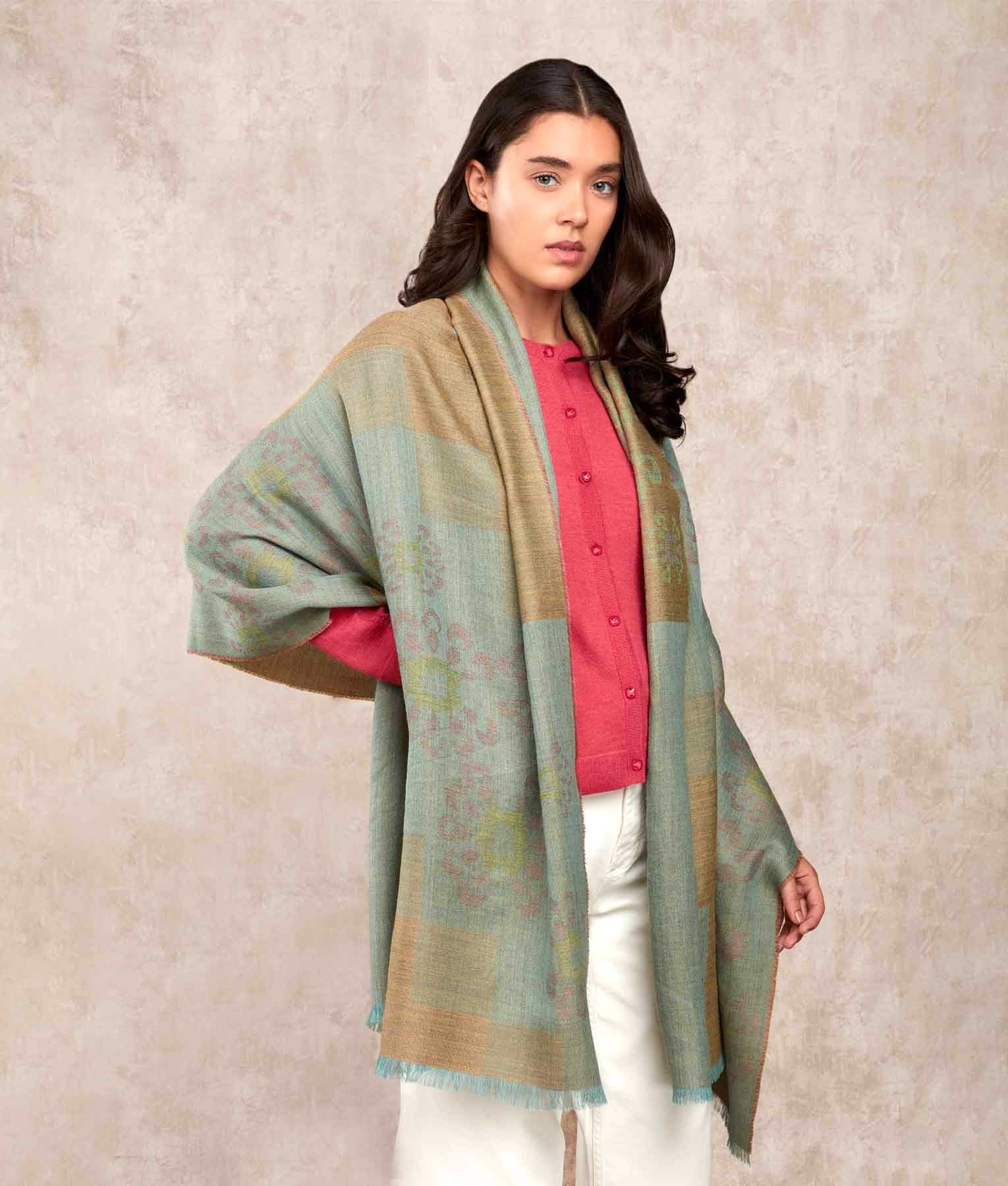 El Supremo Jacquard Shawl - Multicolour C002 - Women