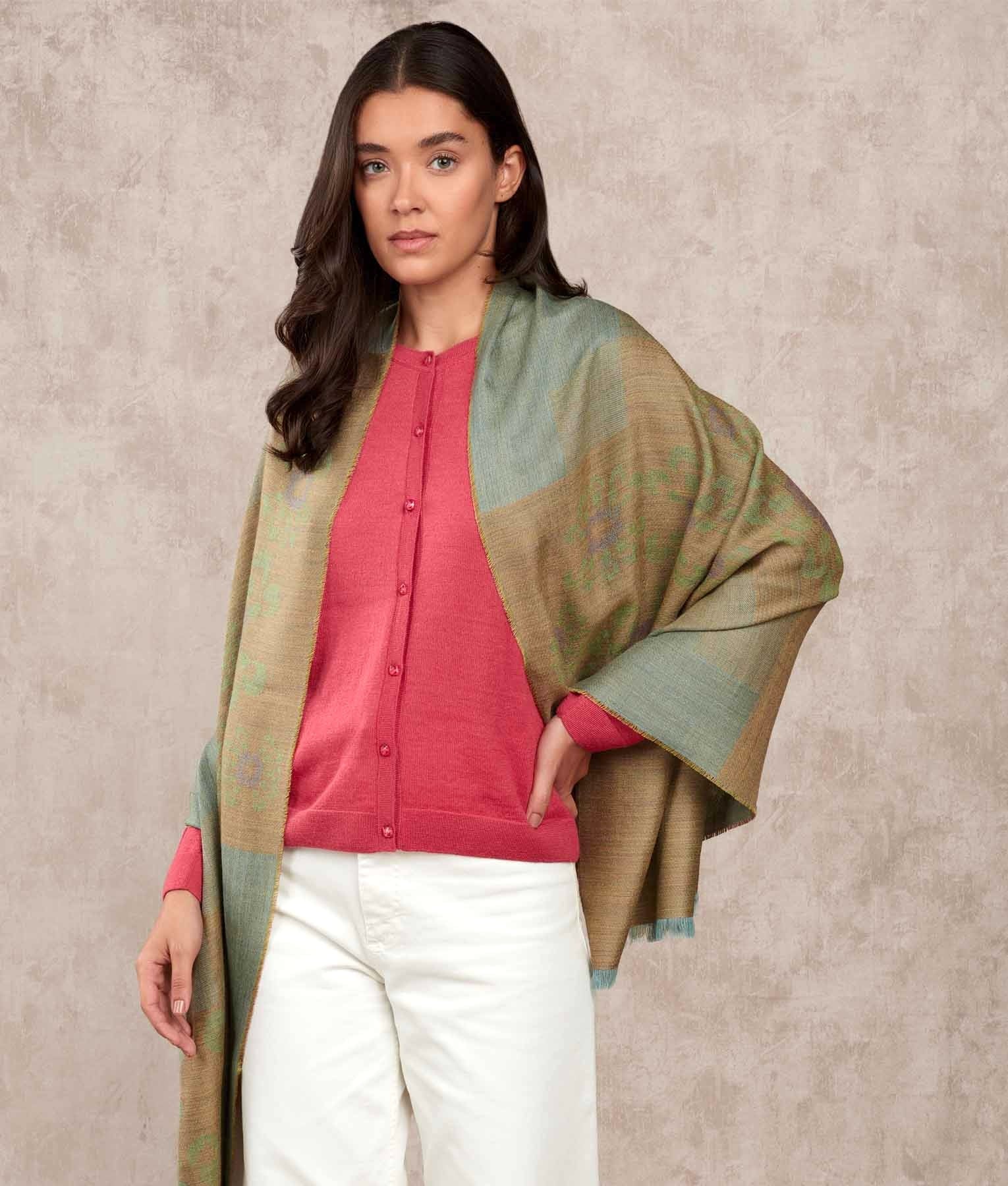 El Supremo Jacquard Shawl - Multicolour C002 - Women