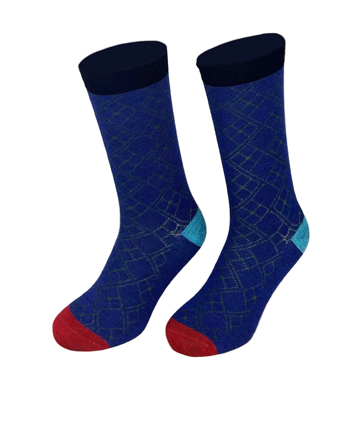 Bi Colour Jacquard Men's Socks C001
