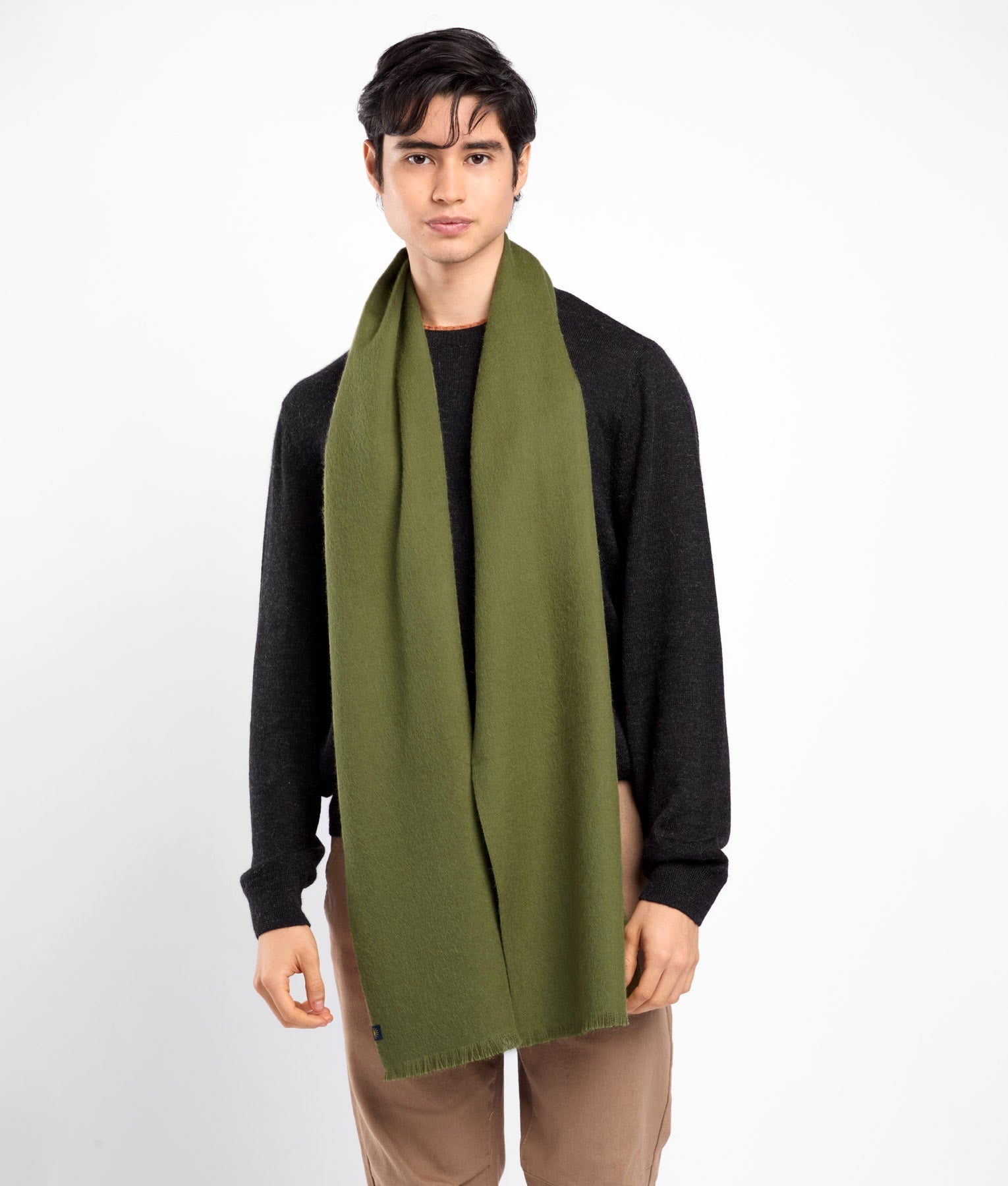 Long Brushed Alpaca Scarf - VR17944 - Unisex