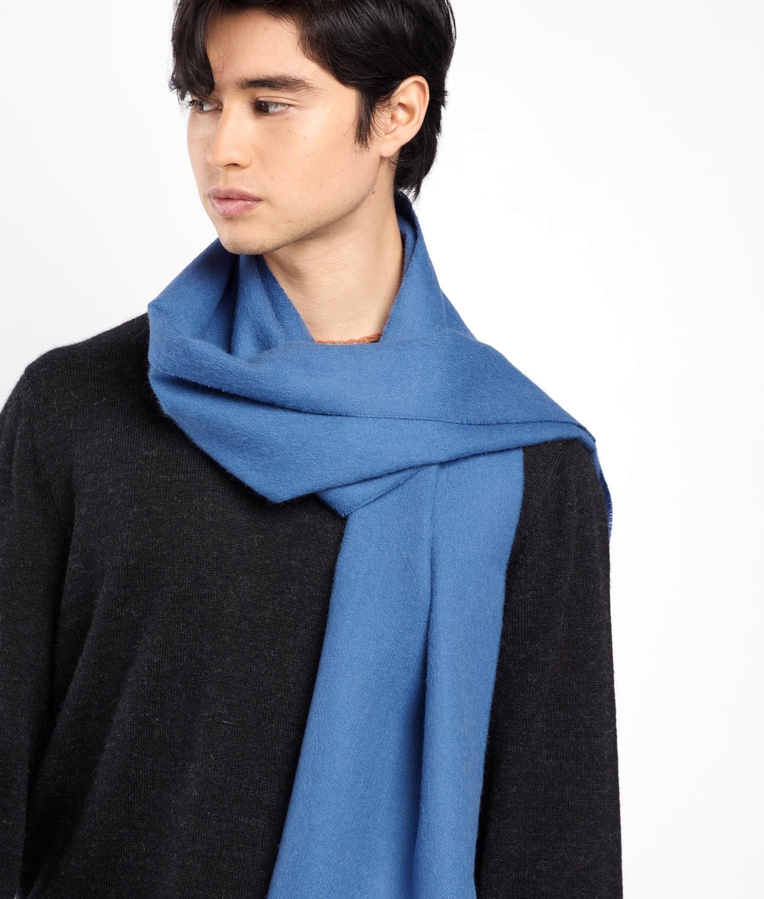 Long Brushed Alpaca Scarf - AZ17942 - Unisex