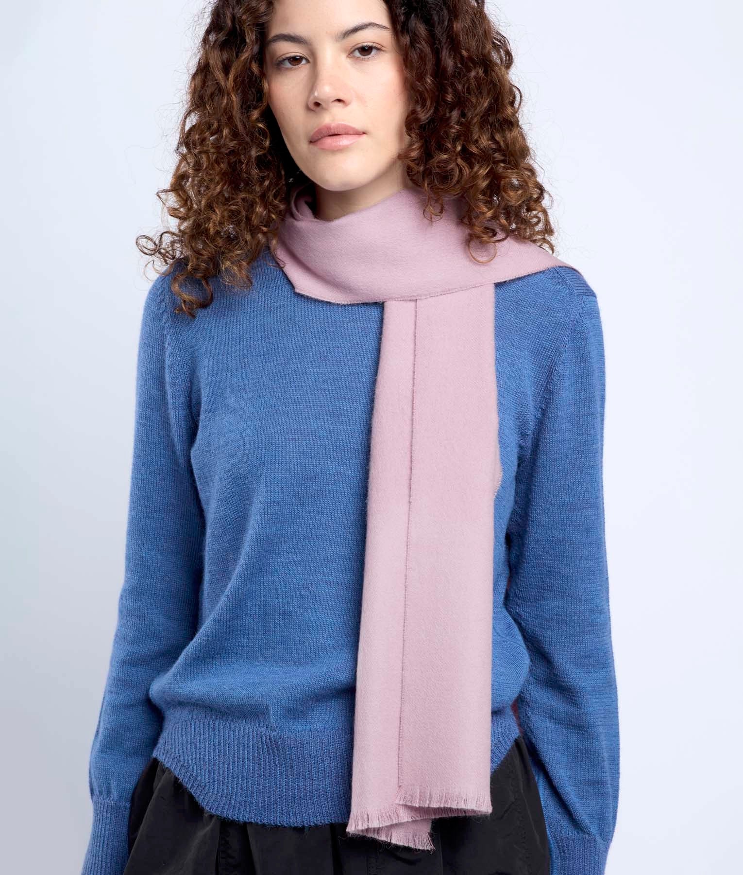 Long Brushed Alpaca Scarf - RJ7387 - Unisex