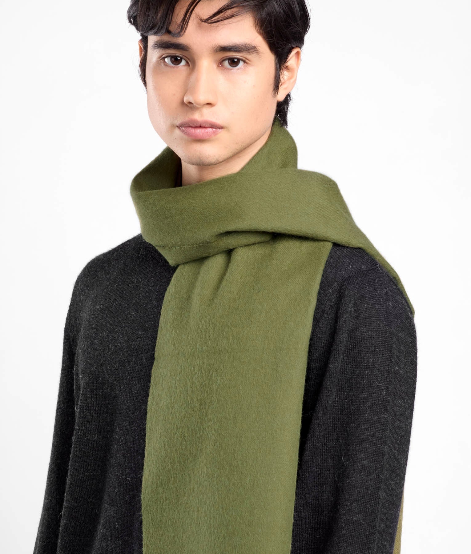Long Brushed Alpaca Scarf - VR17944 - Unisex