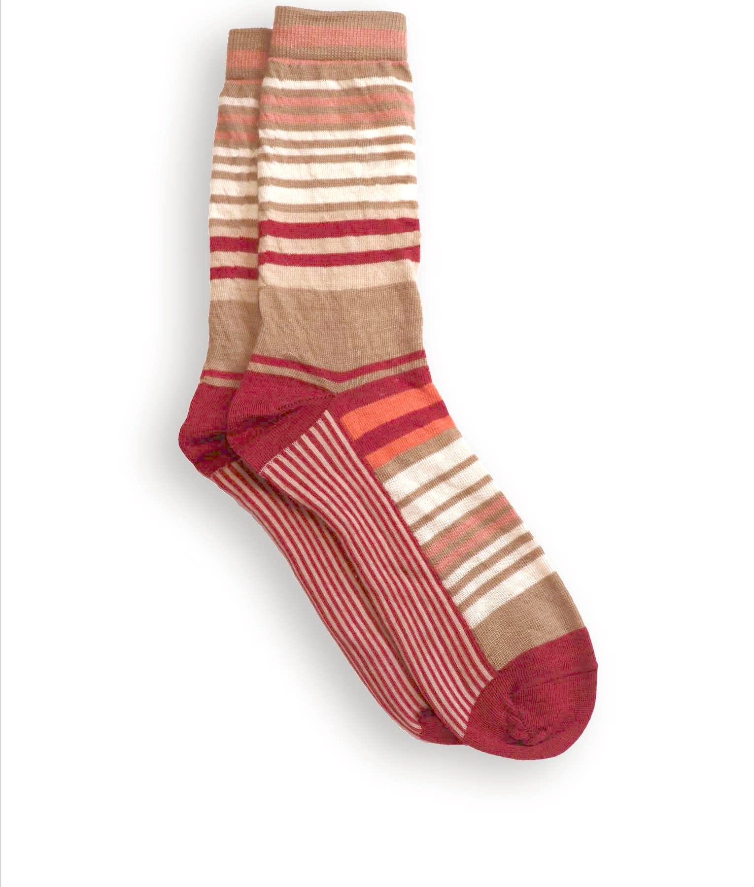 Vinicunca Lines Long Crew Alpaca Socks C002