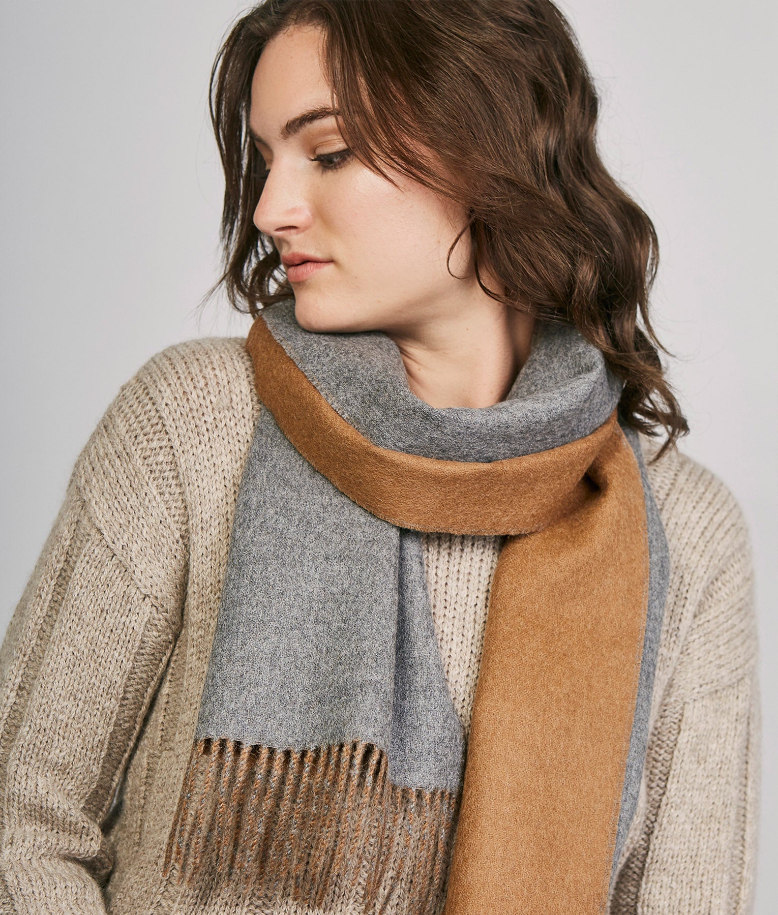 Double face scarf C072