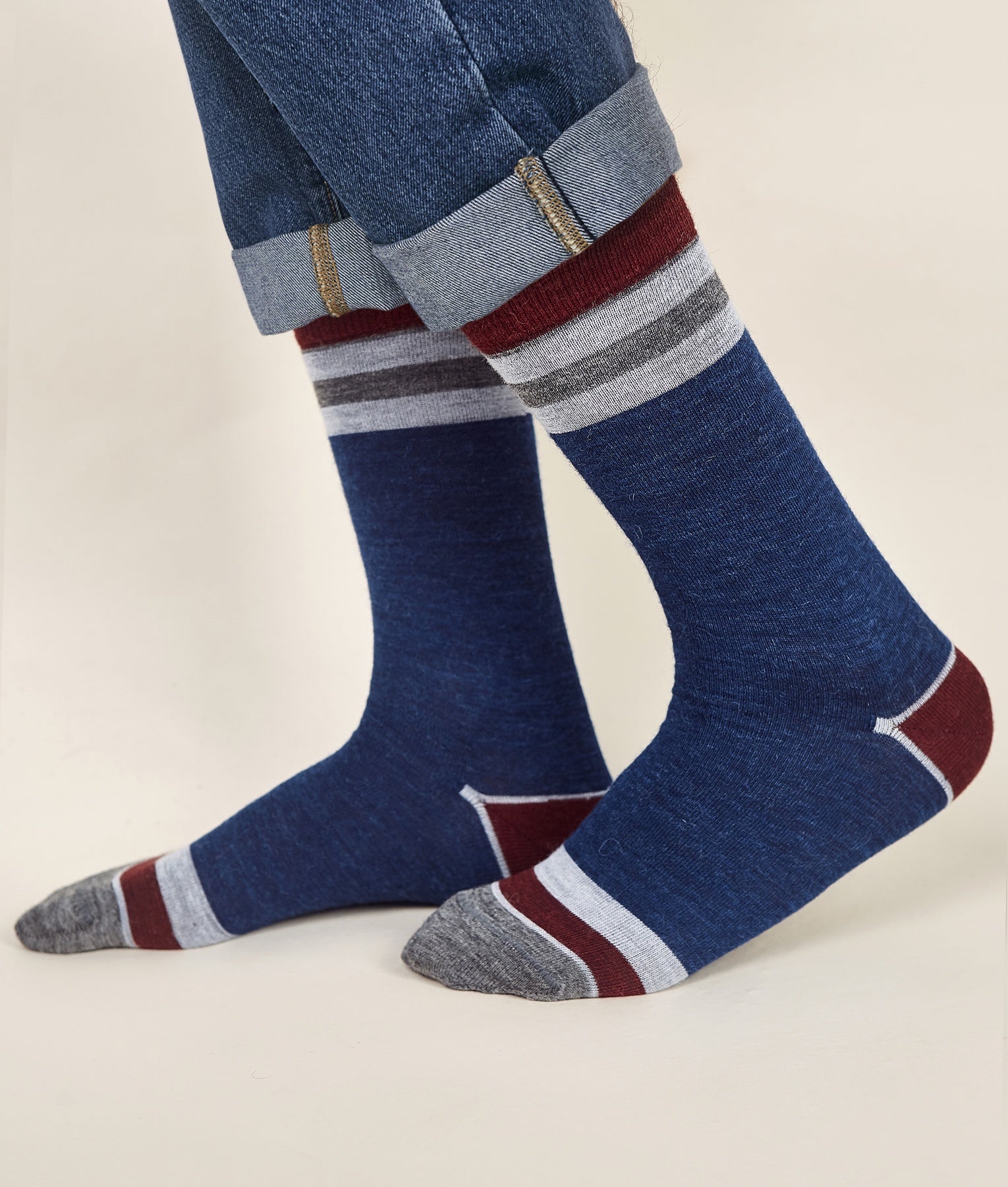 Classic Striped Men's Socks C006